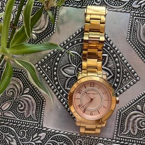 Vince Camuto rose gold watch rhinestone face women’s jewelry